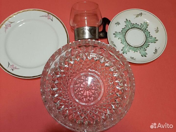 Супница,блюдо,конфетницы,салатники,хрусталь СССР