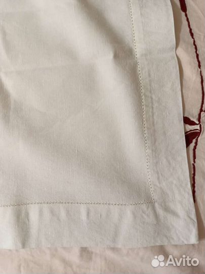 Скатерть лен белая /серая