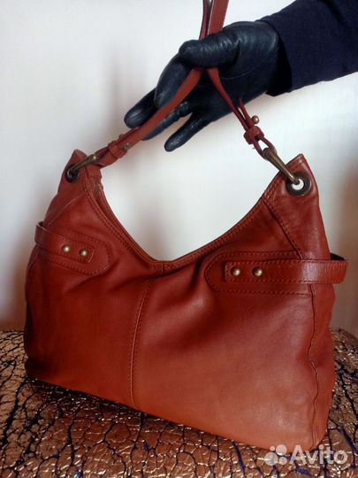 Сумка натуральная кожа бренда tula