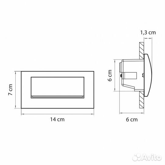 Светильник уличный и для ванной светодиодный
