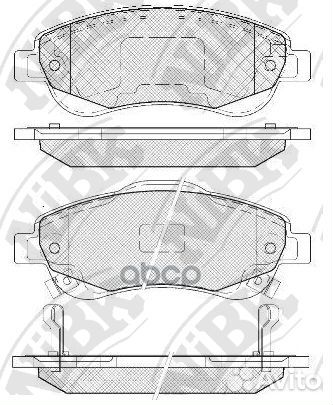 Колодки тормозные дисковые перед PN8808 NiBK