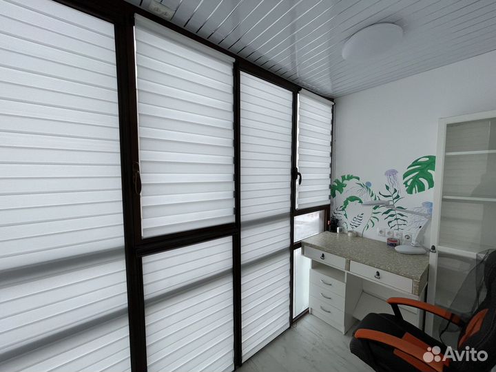 Рулонные шторы зебра