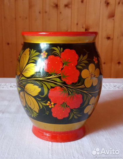 Стаканы и ваза хохлома