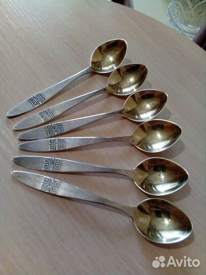 Ложки кофейные, серебро СССР