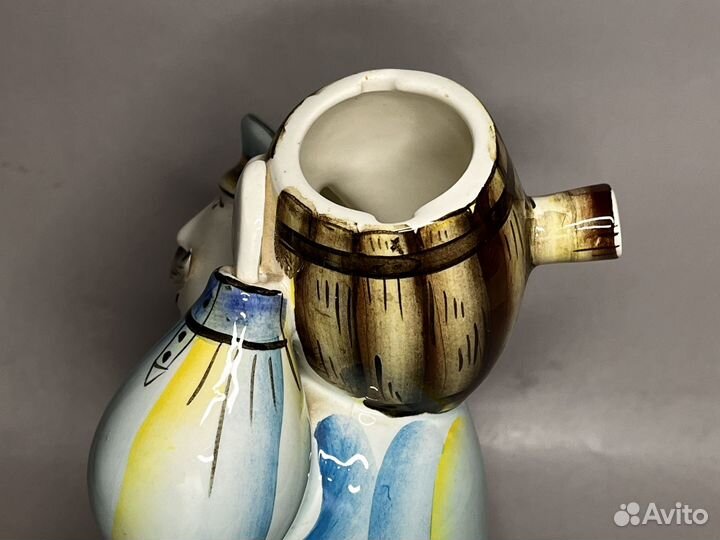 Статуэтка кувшин из фаянса редкий