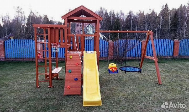 Уличная площадка Савушка Мастер 5 (Махагон)