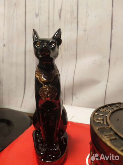 Статуэтка кошка бастет+шкатулка