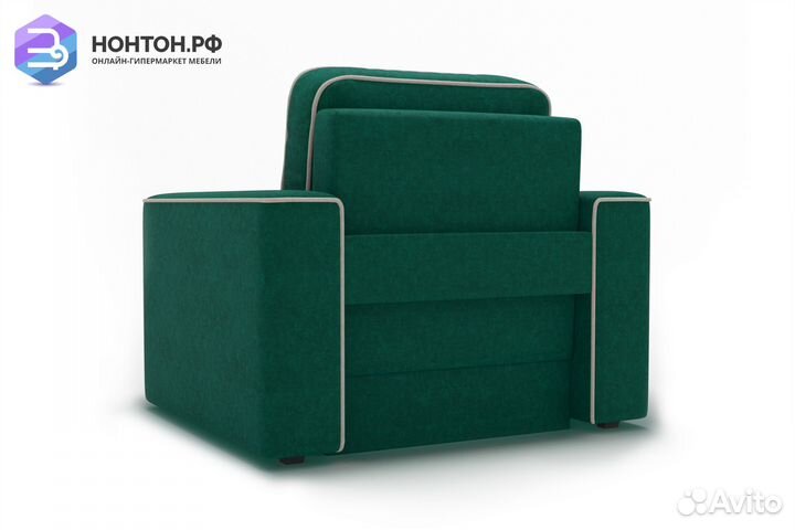 Кресло еврокнижка Берген изумрудное