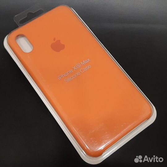 Силиконовый чехол на iPhone XS max абрикос