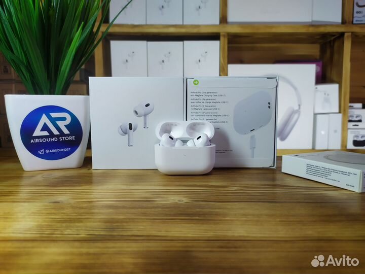 Airpods Pro 2 platinum(гарантия + чехол)