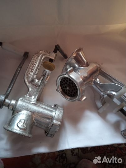 Мясорубка ручная СССР чугунная