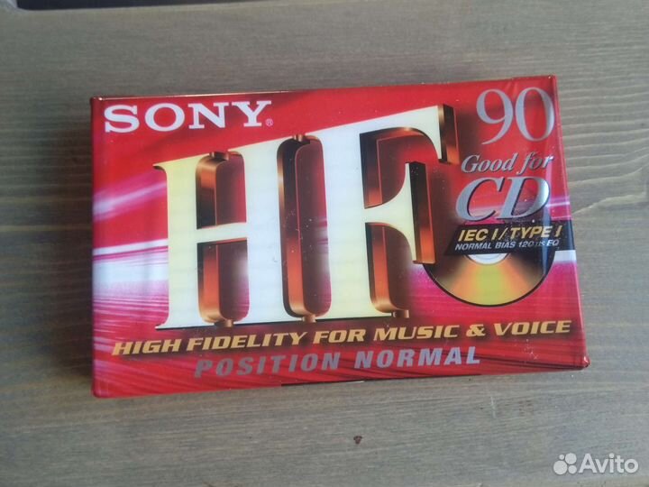 Аудио кассеты новые sony C-90HFC 90min