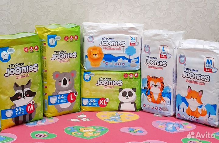 Joonies подгузники-трусики L/XL