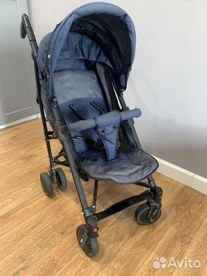 Коляска трость Rich Family синяя