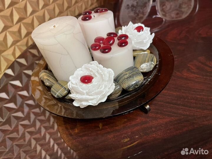 Фужеры для шампанского ваза со свечами