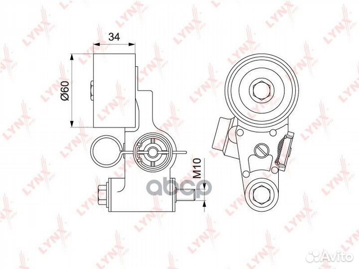 Ролик натяжной ремня грм PT1040 lynxauto
