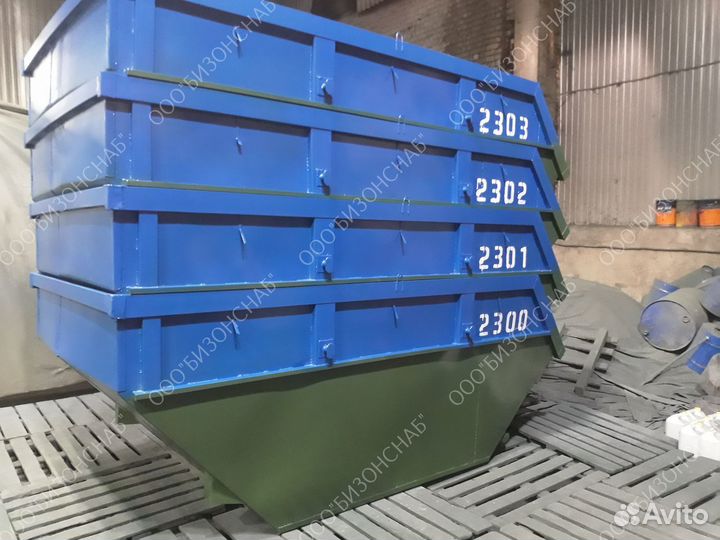 Мусорный контейнер 8м3, 1.1м3, 0.75 м3 J10408