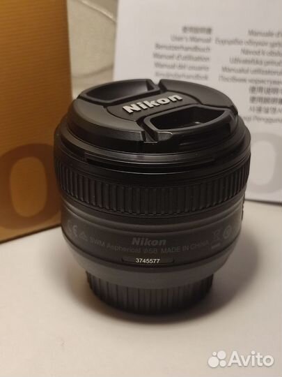 Объектив Nikon AF-S 50mm 1.8 G Новый