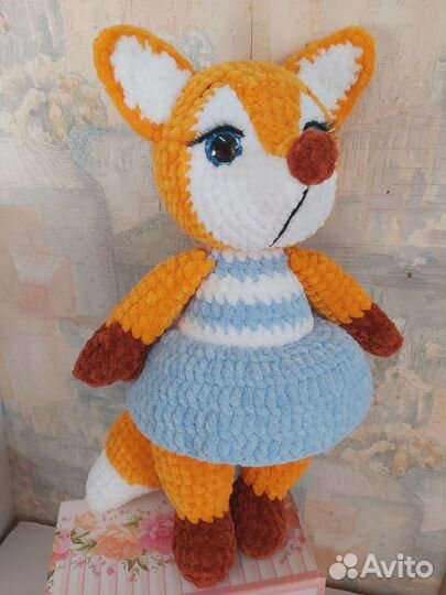 Краб, Лиса. Игрушки ручная работа