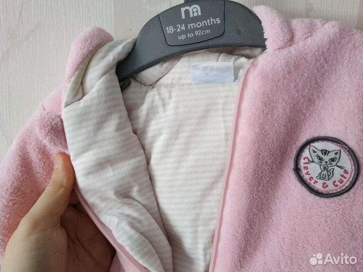 Утеплённый комбинезон для девочки 62