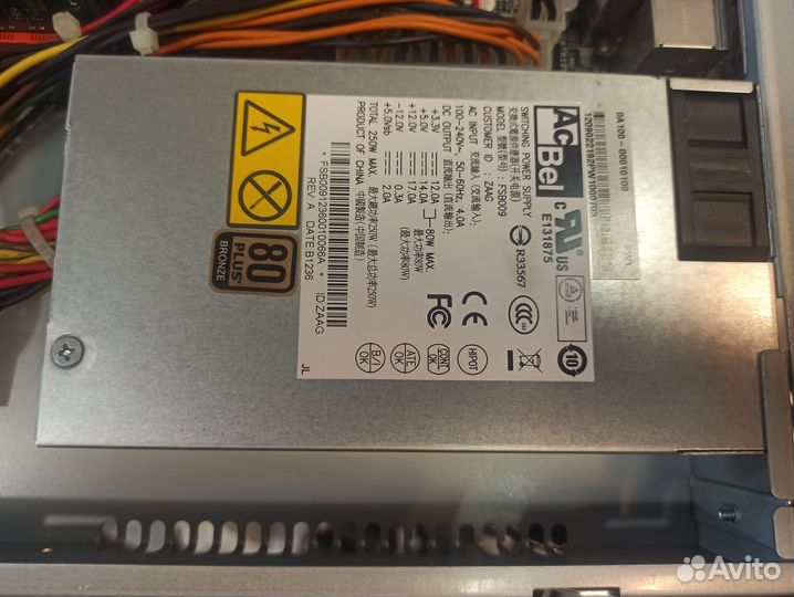 Блок питания FSB009 AcBel 250Watt Flex ATX