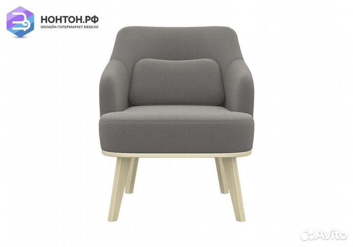 Кресло с низкой спинкой Комфорт-5 серое