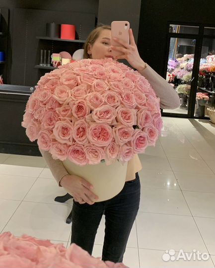 Пионовидные розы букет роз