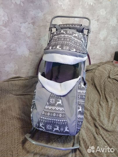 Детские санки коляска