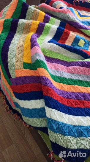 Плед вязаный