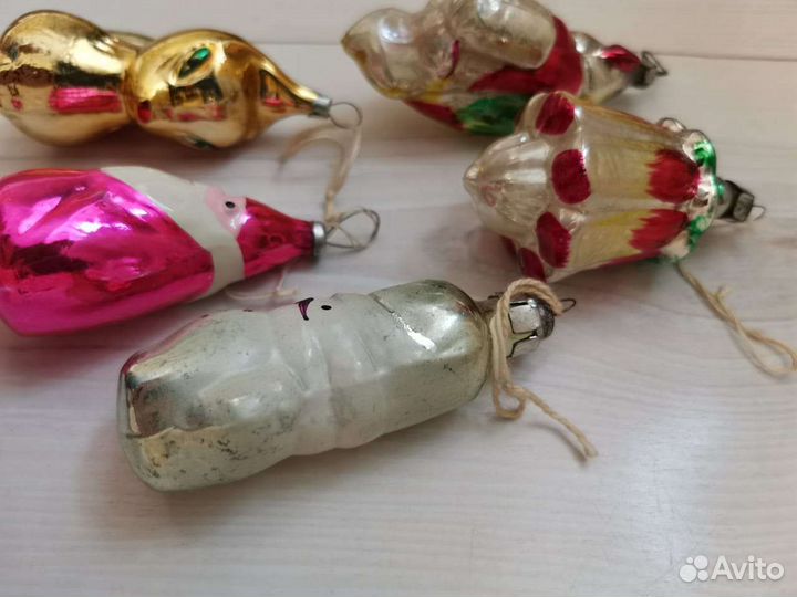 Елочная игрушка СССР 5 штук