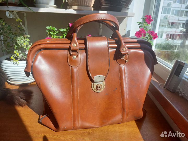 Портфель, саквояж, СССР, большой, прочный