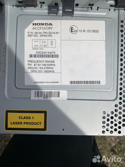 Штатная магнитола для Honda civic 4d