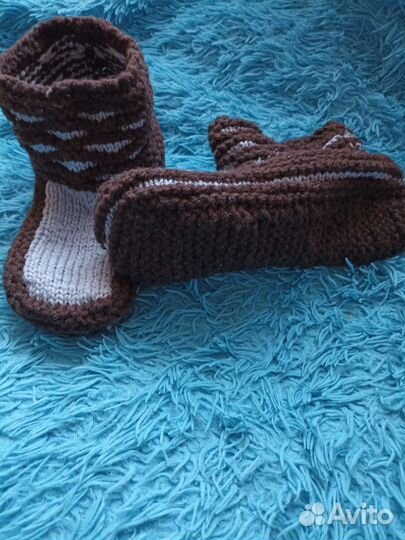 Носки -тапочки ручной работы