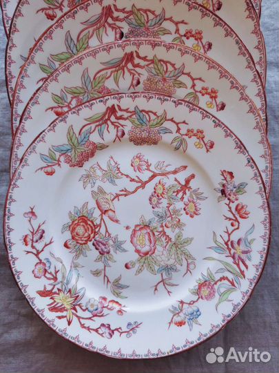 Антикварные тарелки Sarreguemines