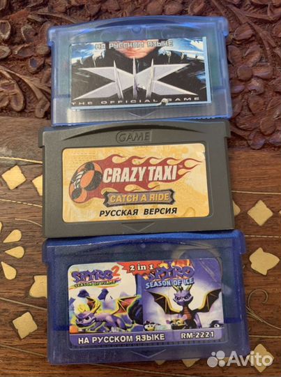 Картриджи game BOY advance 3шт