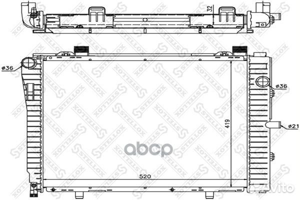 10-25908-SX радиатор системы охлаждения без AC