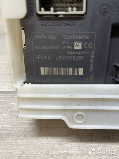 Рено дастер блок салона