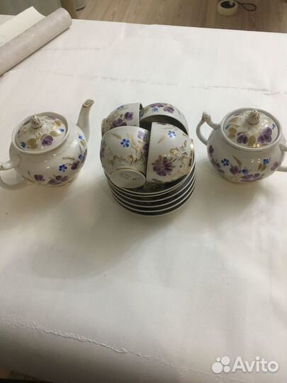 Чайный сервиз вербилки СССР