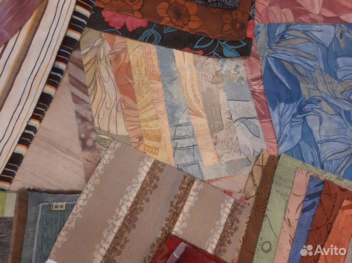 Мебельная ткань, отрезки ткани, лоскутки