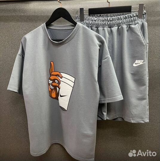 Мужской костюм футболка+шорты Nike