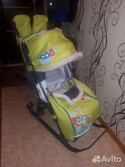 Детские санки коляска