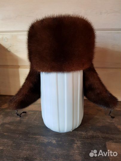 Норковая ушанка 59 р-р