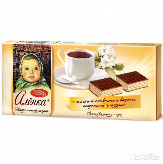 Опт - Торт вафельный Алёнка 250г