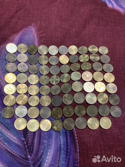 Юбилейные монеты 10 рублей коллекция