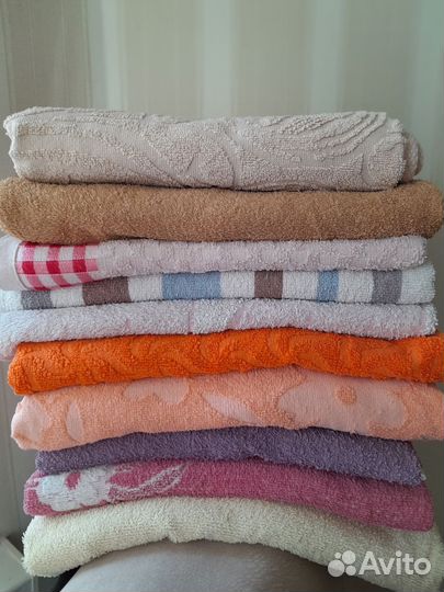 Махровые полотенца б/у
