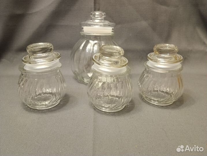 Набор стеклянных емкостей/баночек