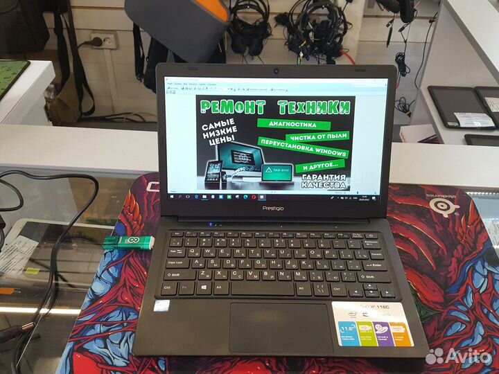 Супер тонкий и легкий ноутбук prestigio 116C