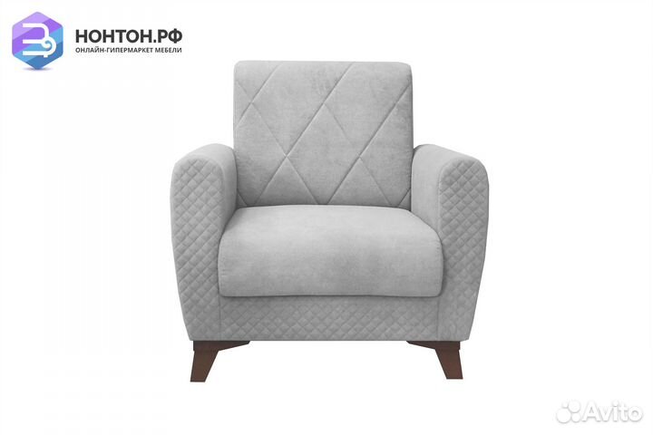 Кресло Эдвин светло-серое