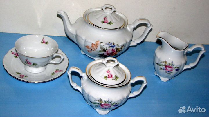 Чайный набор*Мейсенский букет* Repast 6/15