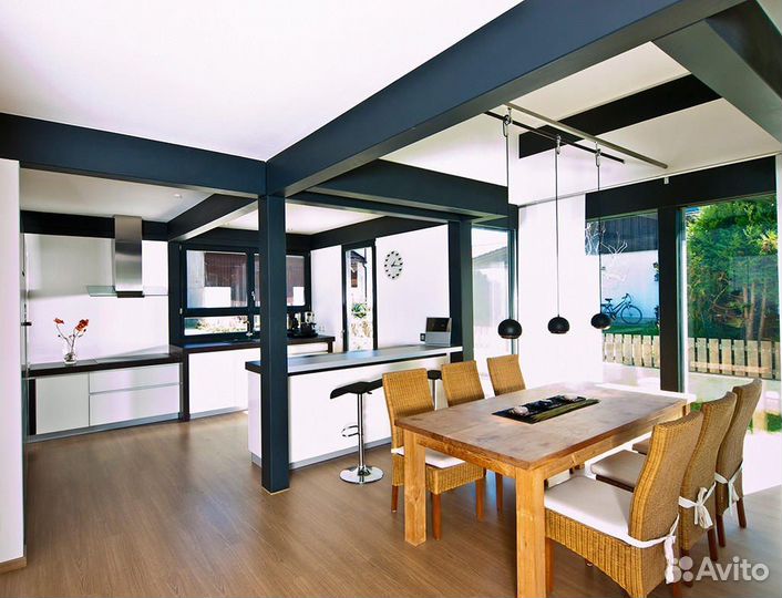 Домокомплект из клееного бруса Фахверк 151 кв